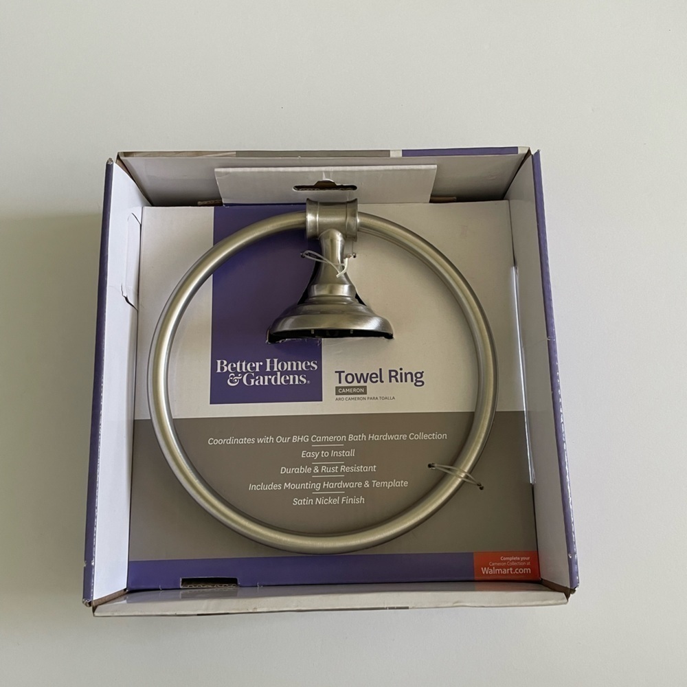 Better Home & Gardens Rust Resistant Towel Ring